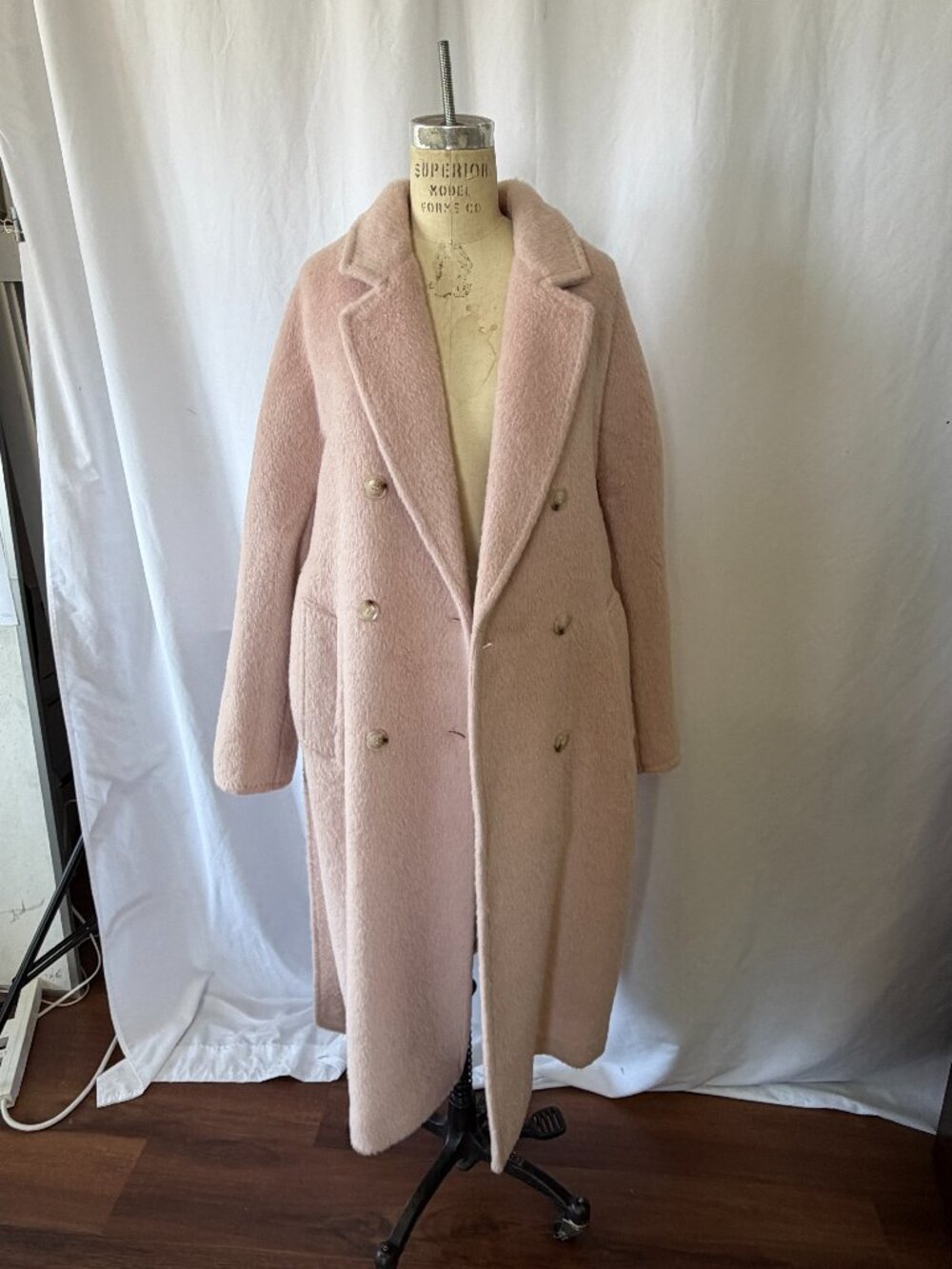 Pink Wool Coat